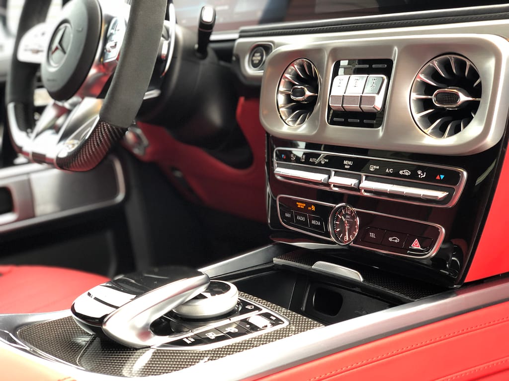 Interior Detail on a Mercedes AMG G63 in Marlboro NY