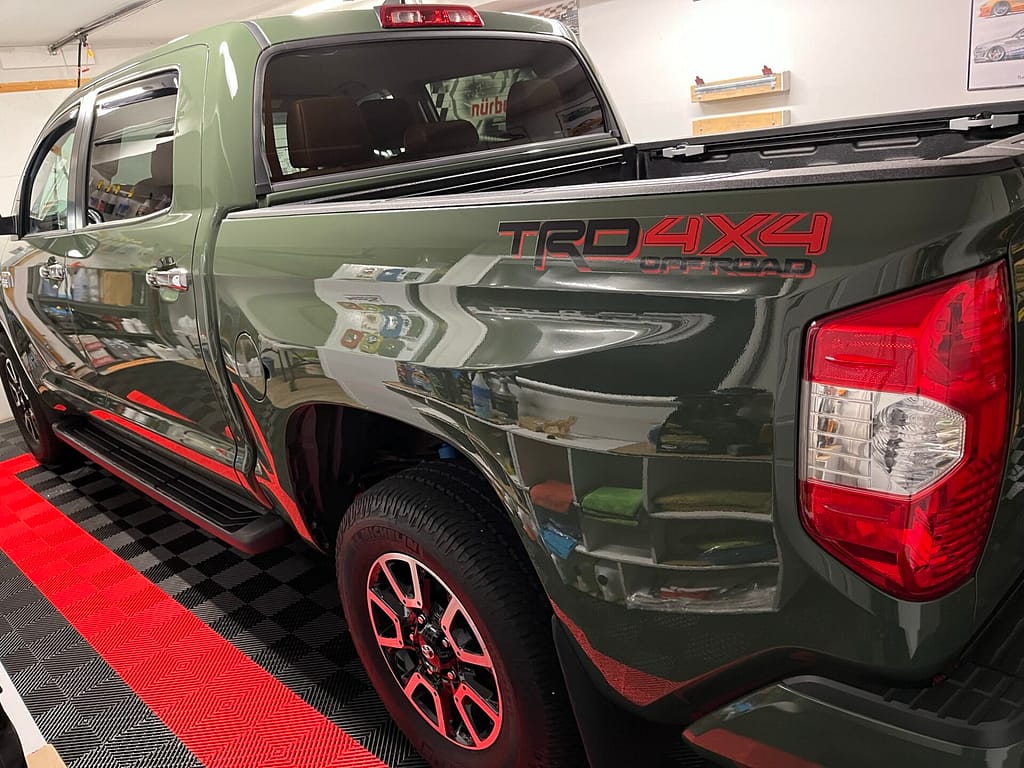 System X Ceramic Coating on a TRD Tacoma in Milton NY 12547