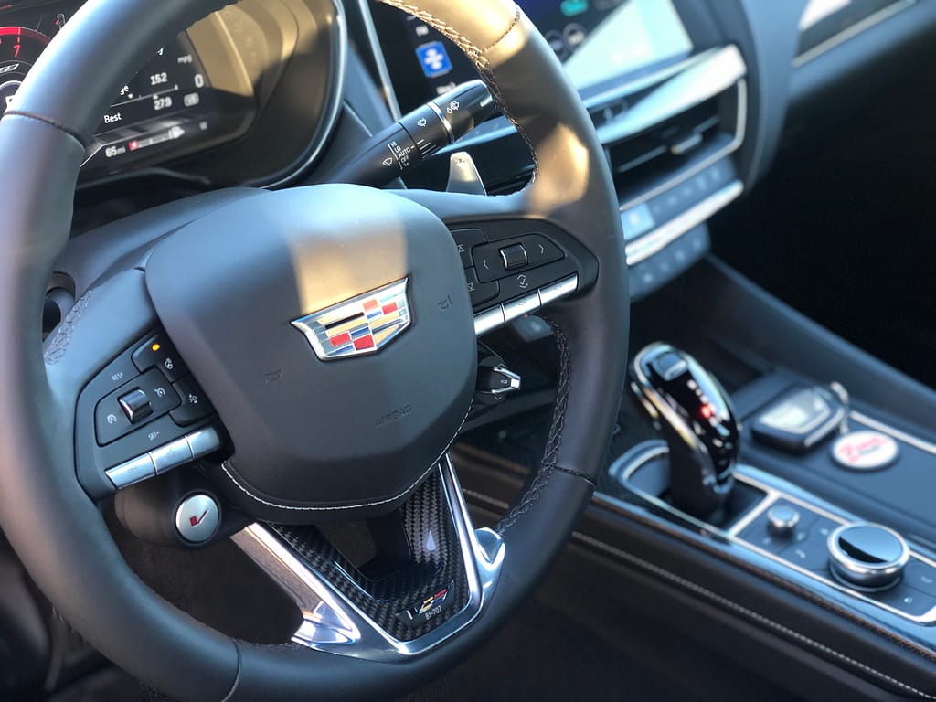 Ceramic Coating on a Cadillac CTS-V Blackwing in Milton NY 12547