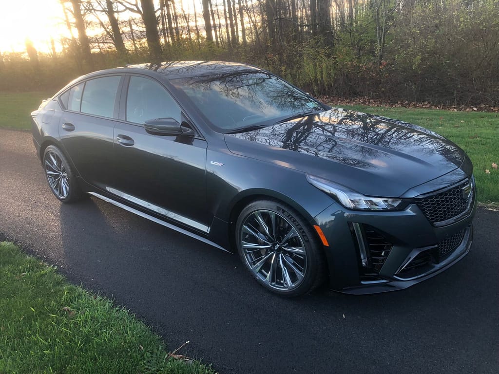Ceramic Coating on a Cadillac CTS-V Blackwing in Milton NY 12547