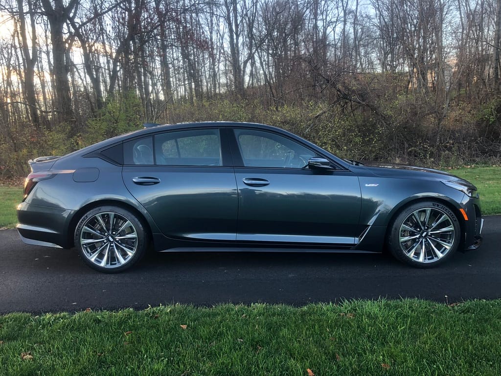 Ceramic Coating on a Cadillac CTS-V Blackwing in Milton NY 12547