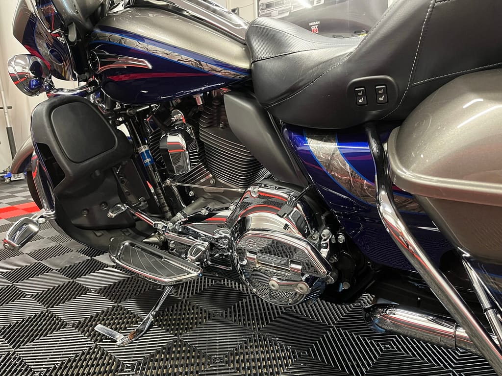 System X Ceramic Coating on a Harley Davidson Motorcycle in Marlboro NY