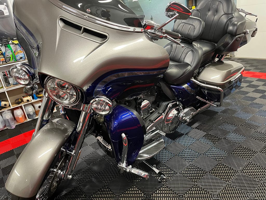 System X Ceramic Coating on a Harley Davidson Motorcycle in Marlboro NY